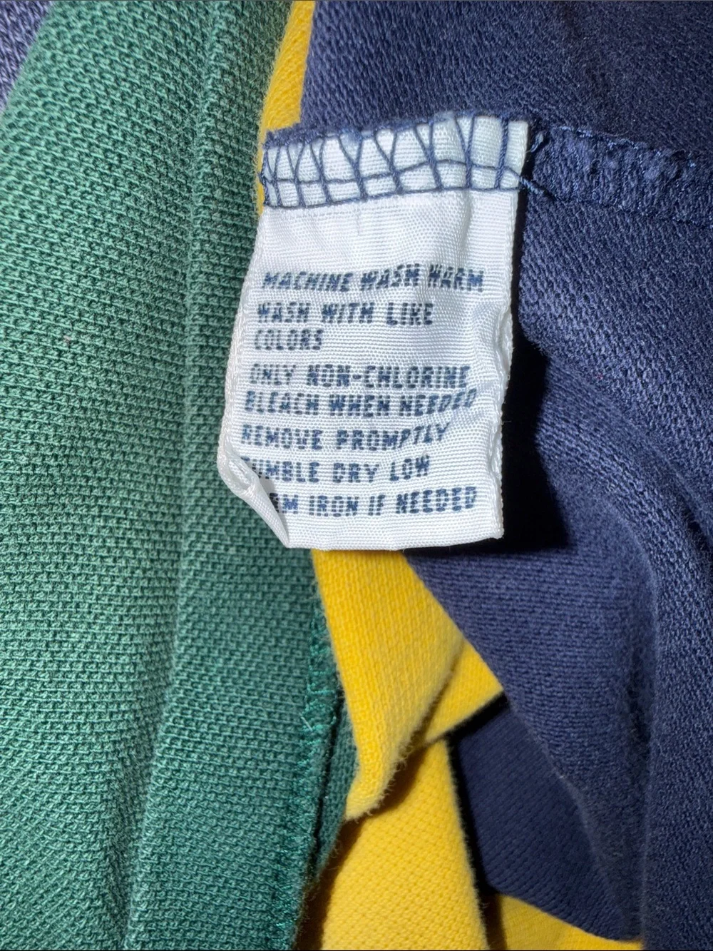 Vintage Polo Ralph Lauren Big Pony Colorblock Diagonal Stripe Polo Men's XL